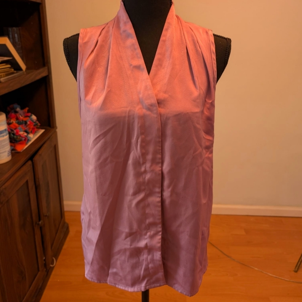 Pink silkish tank
